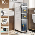 Axyaa Narrow Storage Cabinet: Multi-Tier Slim Organizer for Bathroom/Living Room