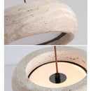 Axyaa Natural Yellow Travertine Pendant Lights for Indoor Rustic Décor
