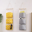 Axyaa Hanging Storage Organizer - 3 Pockets Waterproof Wall Mounted Closet Sundries Bag