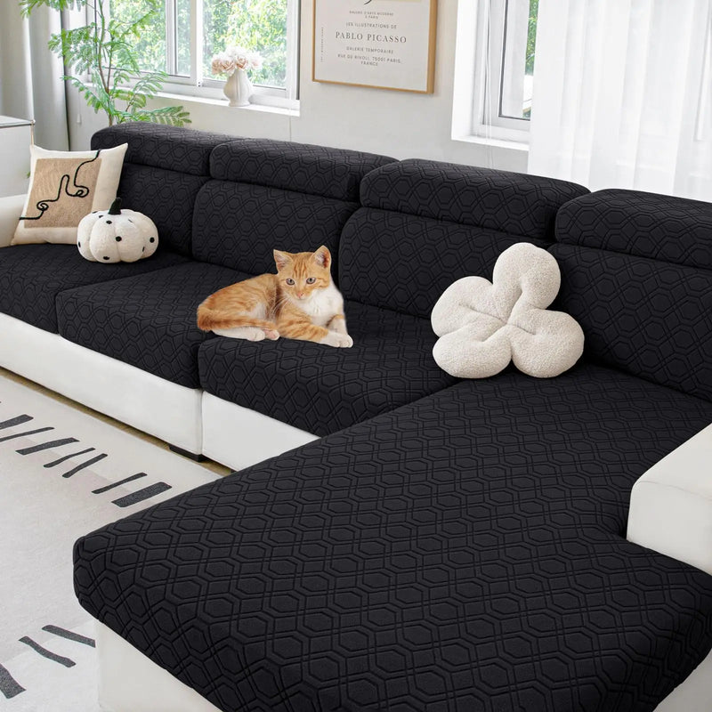Axyaa Stretch Sofa Seat Cushion Covers - Washable & Universal Fit