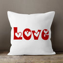 Axyaa LOVE Print Cushion Cover for Home Decor