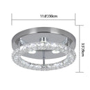Axyaa Crystal LED Ceiling Chandelier for Kitchen Living Room Chrome Lighting