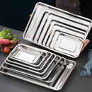 Axyaa Stainless Steel Kitchen Storage Tray for Food Organization