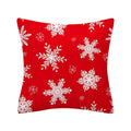 Axyaa Merry Christmas Print Sofa Cushion Decoration Pillowcase
