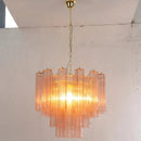 Axyaa Colorized Glass LED Chandelier for Living Room, Kitchen, Bedroom