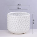 Axyaa Gold Ceramic Succulent Flowerpot Vase Balcony Decor Plant Pots