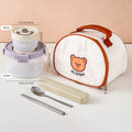 Axyaa 1100ml Clear Plastic Food Container Leak-proof Lunch Box