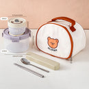 Axyaa 1100ml Clear Plastic Food Container Leak-proof Lunch Box