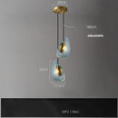 Axyaa Blue Flower Chandelier: LED Modern Home Decor Hanging Lamp for Luxury Living Room