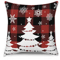 Axyaa Christmas Snowflake Pattern Pillow Cover for Sofa, Bedroom, Car