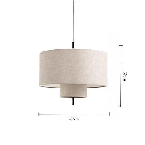 Axyaa Wabi Sabi Fabric Pendant Light for Living, Dining, Bedroom