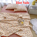 Axyaa Small Floral Summer Quilt - Pure Cotton, Machine Washable, Air Conditioner Friendly