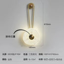 Axyaa Minimalist Paperclip Wall Lamp, Embossed Acrylic Light for Bedroom & Living Room