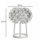 Axyaa Acrylic LED Pendant Chandelier Transparent Gold Floor Lamp