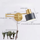 Axyaa Nordic Iron Art LED Wall Lamp for Living Room Bedroom Loft Stair Kitchen