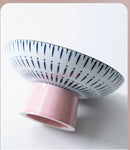 Axyaa High Foot Pastry Plate - Elegant Tea & Fruit Plate for Home