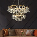 Axyaa Crystal Tree Chandelier: Elegant & Luxurious Restaurant Lighting