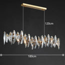 Axyaa Luxury Crystal Chandelier Dining Room Ceiling Light
