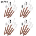 Axyaa Stainless Steel Dinnerware Set - 20pcs Western Kitchen Flatware