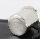 Axyaa Stainless Steel Milk Frother Cup with Double Filter Screens for Latte Art