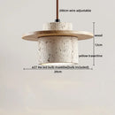 Cream Wabi Sabi Bedroom Pendant Light by Axyaa