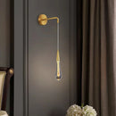 Axyaa Nordic Crystal Bedside Wall Lamp: Modern Luxury Lighting Fixtures