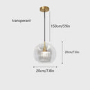 Axyaa Glass Pendant Light Industrial Style for Kitchen Bedroom Bar Cafe