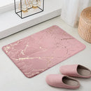 Axyaa Rabbit Faux Fur Non-Slip Bathroom Mat Pink Black Bathmat 40x60cm 50x80cm