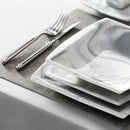 Axyaa Marble Grey Porcelain Dinnerware Set for 12
