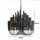 Axyaa Nordic Wooden Candlestick Chandelier Hanging Lamp for Home Lighting
