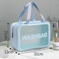 Axyaa PVC Travel Toiletry Bag: Portable Makeup Organizer for Women, Cosmetic Storage Container