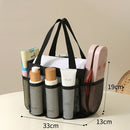 Axyaa Shower Caddy Tote: Quick Dry Hanging Bath Organizer for College Dorm, Gym, Camp