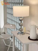 Axyaa Bauhaus Gourd Table Lamp, Medieval Iron Art Decorative Desk Light for Bedroom