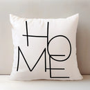 Axyaa Home Printed Pillow Covers, 18x18 Inch - Black & White, Zipper Closure