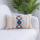 Axyaa Beige Tassels Pillow Case - Tufted Nordic Style Cushion Covers