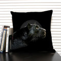 Axyaa Dog & Cat Pattern Linen Cushion Cover for Living Room Decor