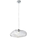 Axyaa Modern Glass LED Chandelier for Home Dining Room and Bar