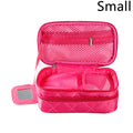 Axyaa Double-Layer Waterproof Cosmetic Bag for Travel & Storage