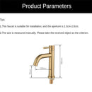 Axyaa Stainless Steel Cold Water Faucet for Bathroom and Kitchen - High Quality