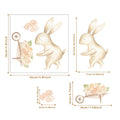 Axyaa Animal Wall Stickers: Giraffe, Bunny, Lion, Elephant - Peel and Stick Kids Room Decor