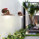 Axyaa Industrial Iron Rust Water Pipe Wall Light Fixture