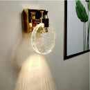 Axya Crystal Wall Lights: Modern Bedroom Sconces for Background Lighting