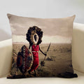 Axyaa Famous Painting Series Cushion Cover 45X45 Linen Pillowcase - Art Decor for Home & Office