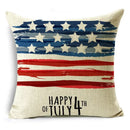 Axyaa Independence Day Pillowcase for Sofa, Car, Office - Creative & Simple Lumbar Cushion Cover