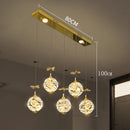 Axyaa Modern LED Pendant Chandeliers for Living Room Ceiling Light Dining Lamp