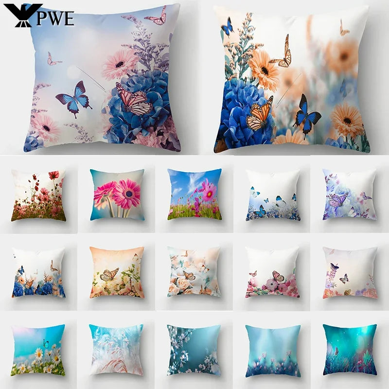 Axyaa Butterfly Pillowcase Home Decoration Cushion Cover