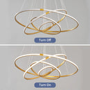 Axyaa Modern LED Pendant Light in Black/Grey/Gold for Indoor Spaces