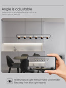 Axyaa Modern Nordic Strip Chandelier for Dining Room, Restaurant, Bar - Minimalist Style