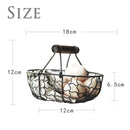 Axya Wrought Iron Bread Basket Set for Stylish Kitchen Storage & Home Décor