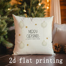 Axyaa Merry Christmas Pattern Pillowcases for Sofa, Bedroom, Car - Rectangular Cushion Cover